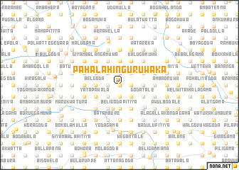 map of Pahala Hinguruwaka