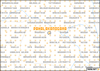 map of Pahala Kanogama