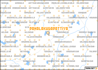 map of Pahala Kudapattiya