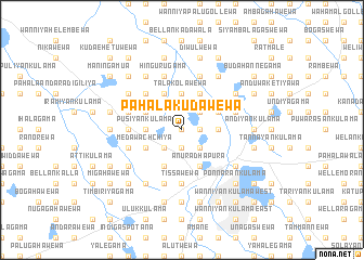 map of Pahala Kudawewa