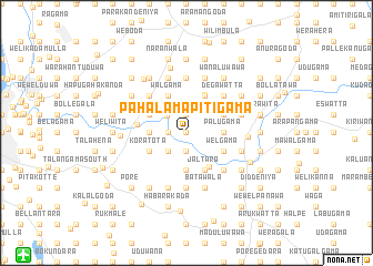 map of Pahala Mapitigama