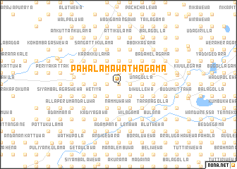 map of Pahala Mawathagama