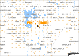 map of Pahala Nidigama