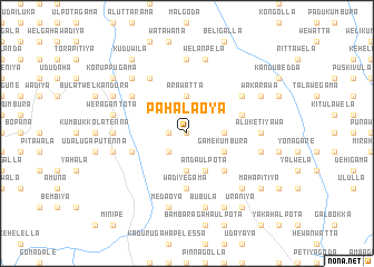 map of Pahalaoya