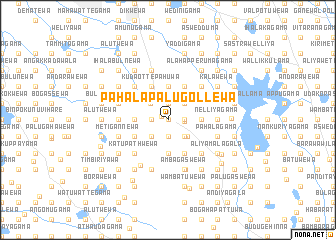 map of Pahala Palugollewa