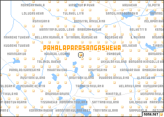 map of Pahala Parasangaswewa