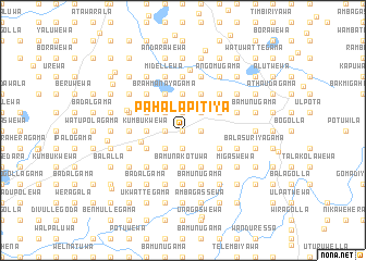 map of Pahala Pitiya