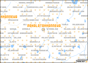 map of Pahala Tammannewa