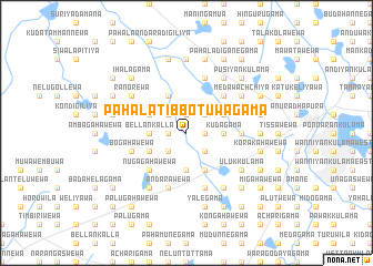 map of Pahala Tibbotuwagama