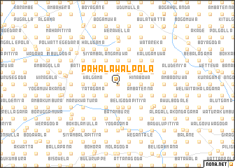 map of Pahala Walpola