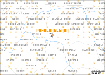 map of Pahalawelgama