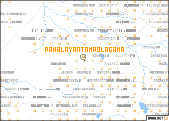 map of Pahala Yantampolagama