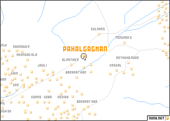 map of Pāhal Gagmān