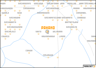 map of Páhamo