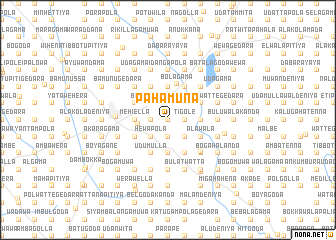 map of Pahamuna