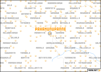 map of Pahamunupanne