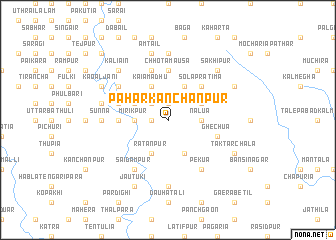 map of Pāhār Kānchanpur