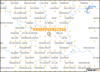 map of Pāhārpur Buzrug