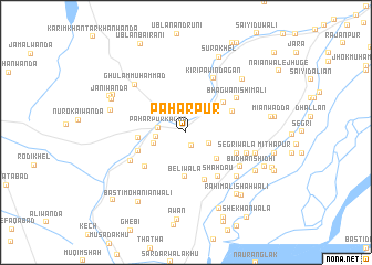 map of Pahārpur