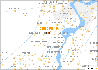 map of Pahārpur