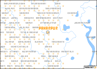 map of Pahārpur