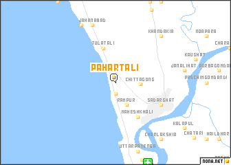 map of Pahārtali