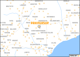 map of Pahinga Sur