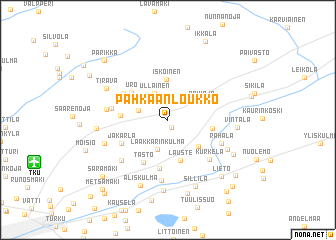 map of Pahkaanloukko