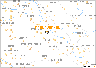 map of Pahlavān Kal