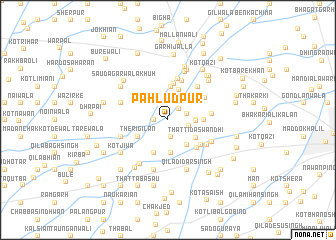 map of Pahlūdpur