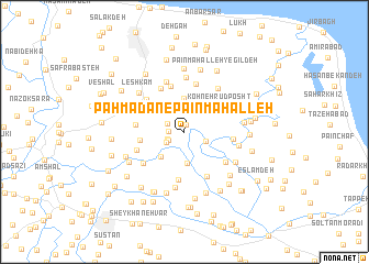 map of Pahmadān-e Pa\