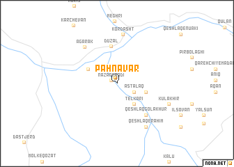 map of Pahnāvar