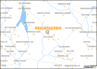 map of Pahvand-e Pāʼīn