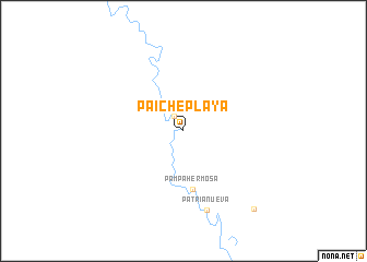 map of Paiche Playa