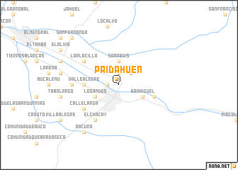 map of Paidahuén