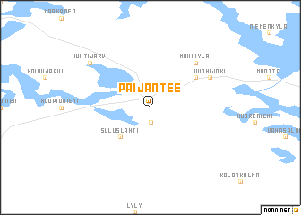 map of Päijäntee