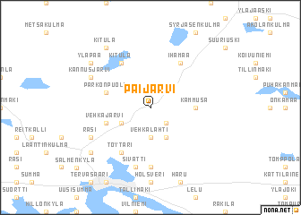 map of Paijärvi