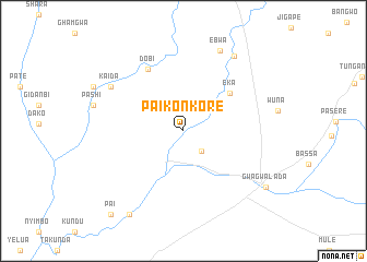 map of Paikon Kore