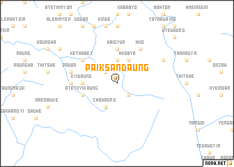 map of Paiksandaung