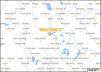 map of Paiktawgyi