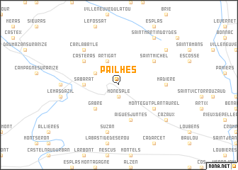 map of Pailhès