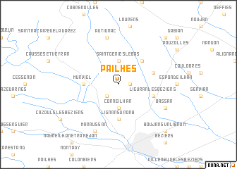 map of Pailhès