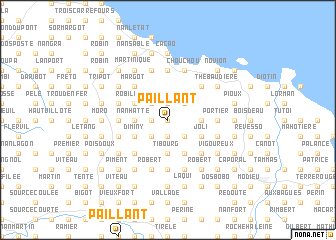 map of Paillant