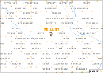 map of Paillat