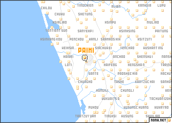 map of Pai-mi