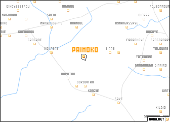 map of Païmoko