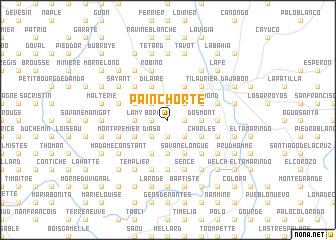 map of Pain Chorte