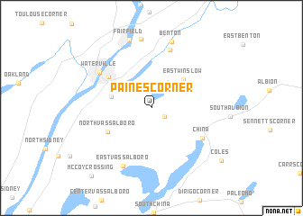 map of Paines Corner