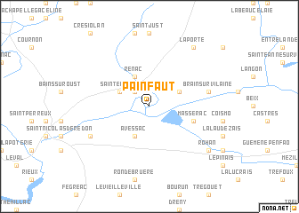 map of Painfaut