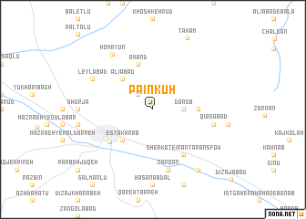 map of Pāʼīn Kūh